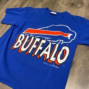 Vintage 1994 Buffalo Bills The Game Big Logo Shirt